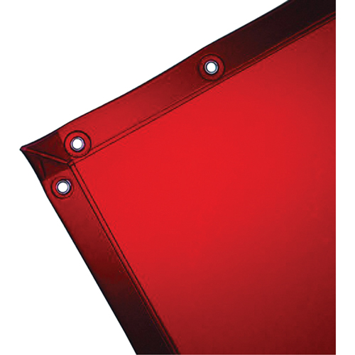 Rideau pour soudure, 96" x 72", Orange Trail Hammer and Bolt
