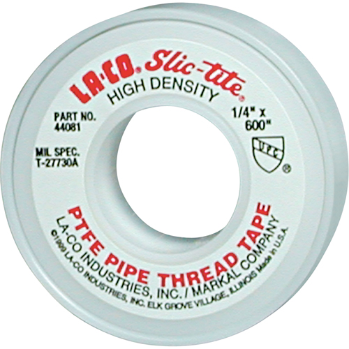 Ruban &agrave; filetage en PTFE Slic-Tite, 600" lo x 3/4" la, Blanc Trail Hammer and Bolt