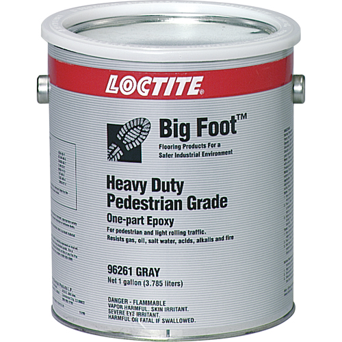 Rev&ecirc;tement antid&eacute;rapant robuste pour plancher Big Foot de calibre pi&eacute;ton, 1 gal., &eacute;poxy, Gris Trail Hammer and Bolt