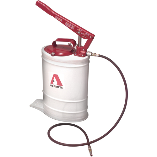 Manual Lubrication Pumps - Multi-Pressure Bucket Pumps, 1/3 oz./Stroke, Cast Iron Trail Hammer and Bolt