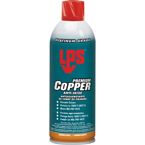 Copper Anti-Seize, 16 oz., Aerosol Can, 1800°F (982°C) Max Temp. Trail Hammer and Bolt