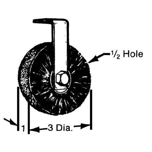 Flat, Round or Roto Brushes Trail Hammer and Bolt
