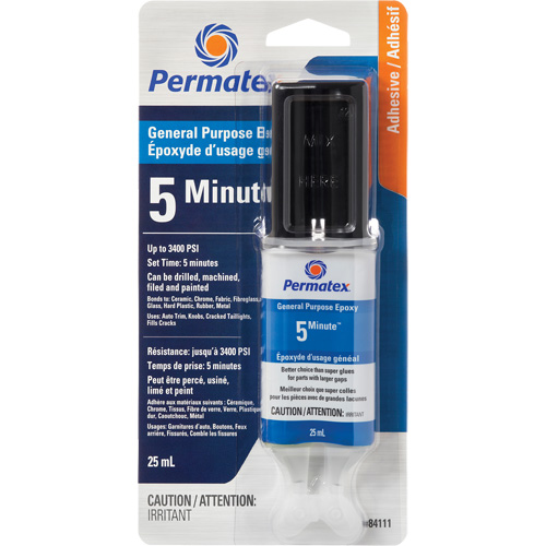 &eacute;poxy  5 minutes  &agrave; usage g&eacute;n&eacute;ral PermaPoxy, 29,5 ml, &eacute;poxyde, Deux composants, Transparent Trail Hammer and Bolt