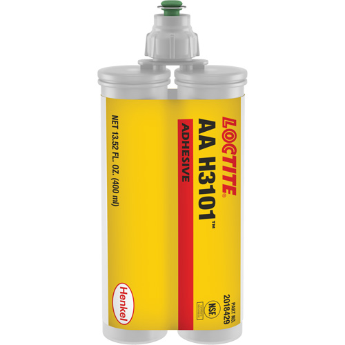 Adh&eacute;sif structural AA H3101, Deux composants, Cartouche double, 400 ml, Blanc Trail Hammer and Bolt