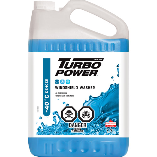 Turbo Power&reg; All-Season Windshield Washer Fluid, Jug, 3.78 L Trail Hammer and Bolt