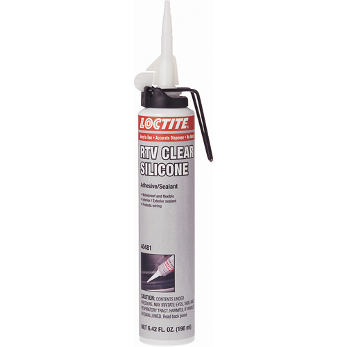 Scellant adh&eacute;sif &agrave; la silicone Superflex RTV, Cartouche, Transparent Trail Hammer and Bolt
