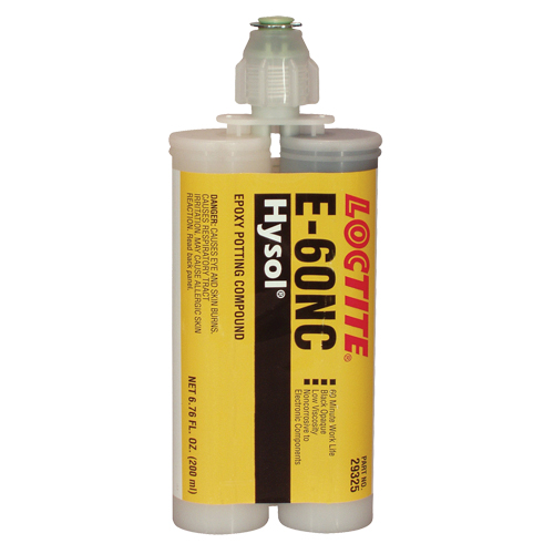Adh&eacute;sifs structuraux non corrosifs pour les composants &eacute;lectriques E-60NC, 200 ml, Cartouche double, Deux composants, Noir Trail Hammer and Bolt