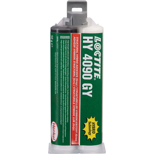 HY 4090 GY Structural Repair Hybrid Adhesive, Two-Part, Dual Cartridge, 50 g, Grey Trail Hammer and Bolt