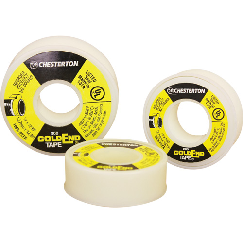 GoldEnd PTFE Sealing, Tape, 1/2" x 540", -240° C - 260° C/-400° F - 500° F Trail Hammer and Bolt