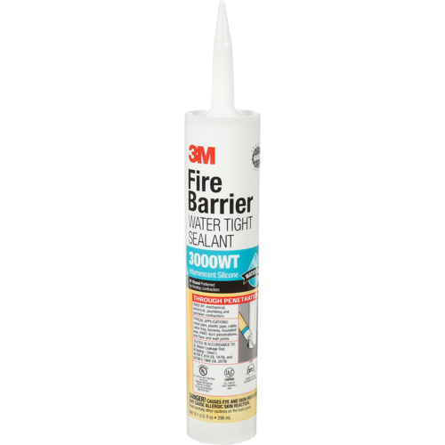 Fire Barrier Sealant 3000 WT, 10.1 oz., Cartridge, Grey Trail Hammer and Bolt