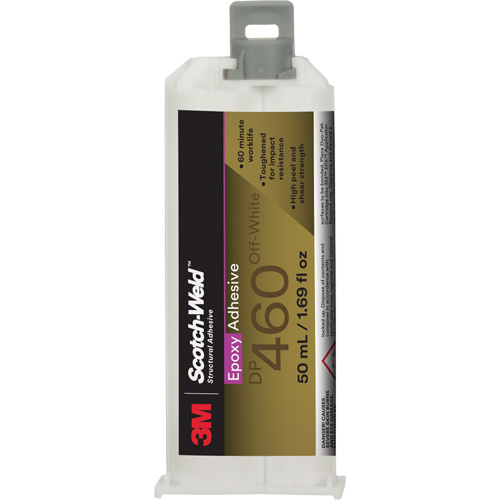 Scotch-Weld Adhesive, 50 ml, Dual Cartridge, Two-Part, White Trail Hammer and Bolt