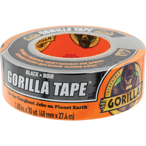 Duct Tape, 17 mils, Black, 48 mm (2") x 27.43 m (90') Trail Hammer and Bolt