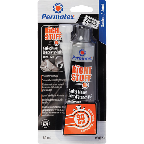 The Right Stuff&reg; 90 Minute Gasket Maker, Tube, Black Trail Hammer and Bolt