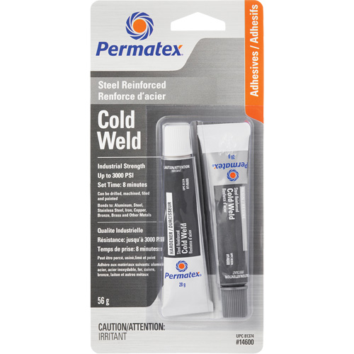 Cold Weld Bonding Compound, 2 x 28 g, Tube, Two-Part, Grey Trail Hammer and Bolt