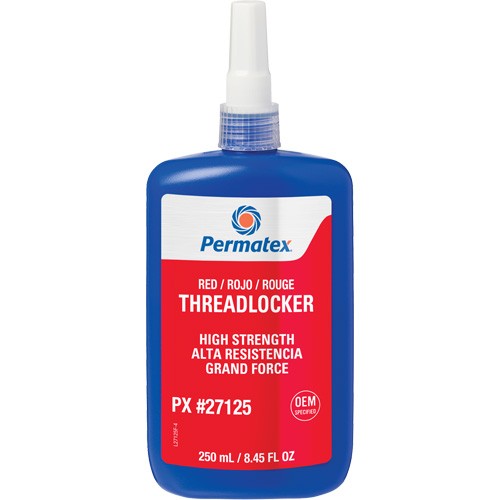 Threadlocker, Red, High, 250 ml, Bottle Trail Hammer and Bolt