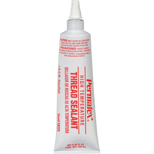 High Temperature Thread Sealant, Tube, 250 ml, -54° C - 204° C/-65° F - 400° F Trail Hammer and Bolt