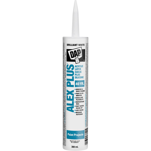 Produit de calfeutrage tout usage au latex acrylique et silicone Alex Plus Trail Hammer and Bolt