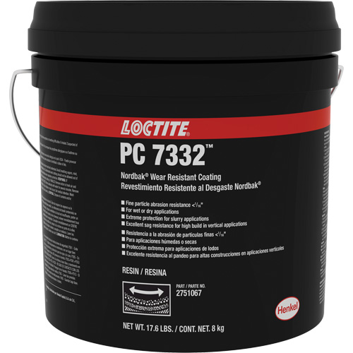 Rev&ecirc;tement de protection contre lusure 7332 Nordbak, Gris, 10 kg, Seau Trail Hammer and Bolt