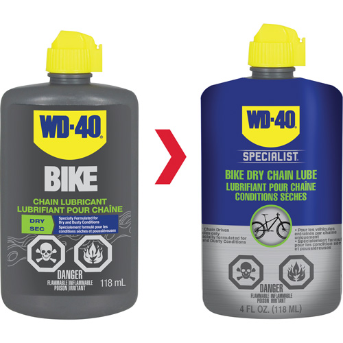 Bike Dry Chain Lubricant, Bottle Trail Hammer and Bolt