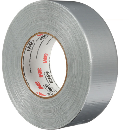 6969 Extra Heavy-Duty Duct Tape, 10.7 mils, Silver, 48 mm (2") x 55 m (180') Trail Hammer and Bolt