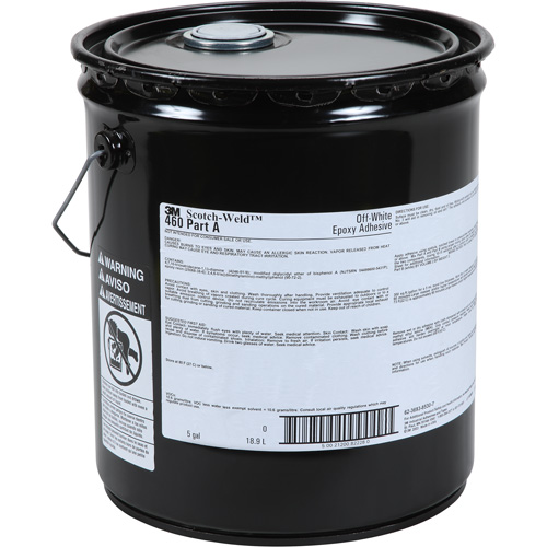 Scotch-Weld Adhesive, 5 gal., Pail, Two-Part, Off-White Trail Hammer and Bolt