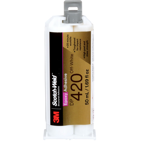 Scotch-Weld Adhesive, 1.25 fl. oz., Cartridge, Two-Part, Off-White Trail Hammer and Bolt