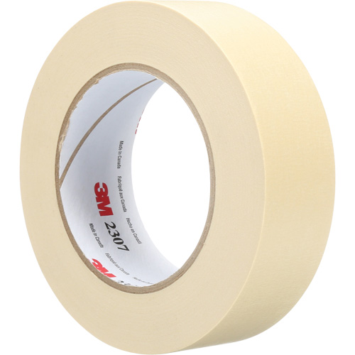 2307 Masking Tape, 36 mm (1-1/2") x 55 m (180'), Tan Trail Hammer and Bolt