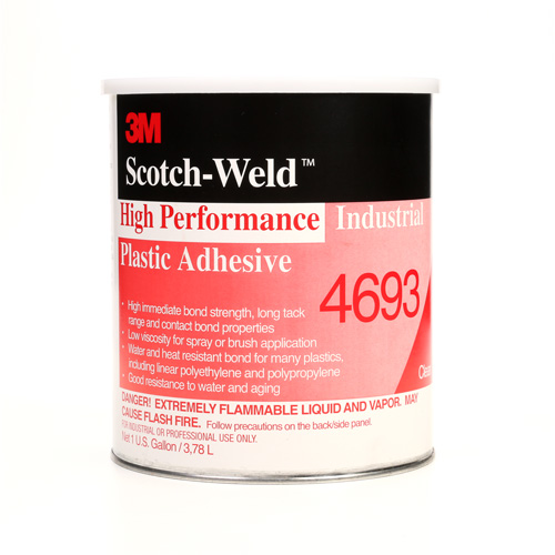 Adh&eacute;sif en plastique industriel haute performance, 1 gal., Gallon, Jaune Trail Hammer and Bolt