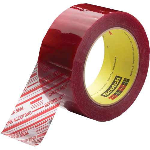 Ruban d'emballage avec message de s&eacute;curit&eacute; Scotch 3779, Adh&eacute;sif Acrylique, 1,8 mils, 48 mm (2") x 100 m (328') Trail Hammer and Bolt