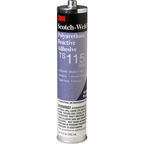 Scotch-Weld PUR Adhesive, 10 oz., Cartridge, Clear Trail Hammer and Bolt