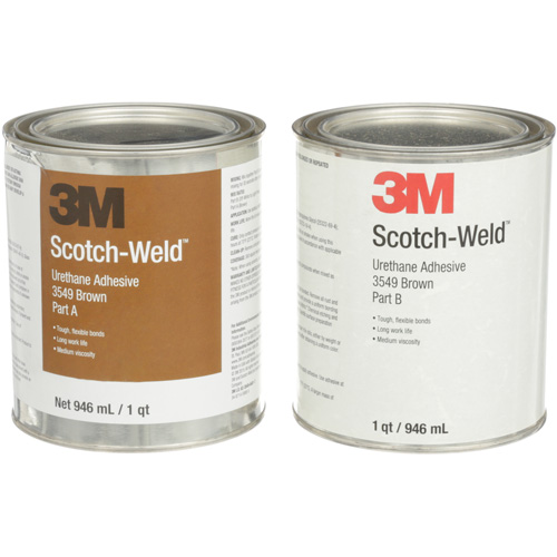 Scotch-Weld Urethane Adhesive 3549, 64 fl. oz., Can, Brown Trail Hammer and Bolt