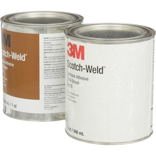 Scotch-Weld Urethane Adhesive 3549, 64 fl. oz., Can, Brown Trail Hammer and Bolt
