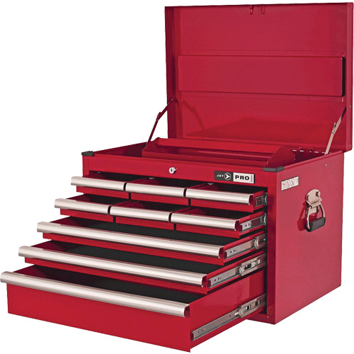 PMC2709 Coffre de m&eacute;canicien s&eacute;rie Pro, 26" la, 9 tiroirs, Rouge Trail Hammer and Bolt