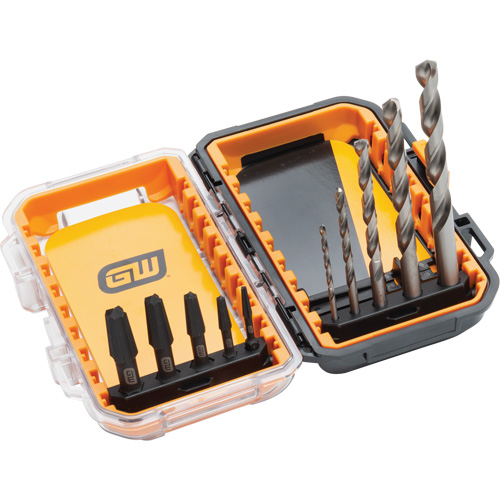 Bolt Biter Screw Extractor Set, Alloy Steel, 10 Pieces Trail Hammer and Bolt