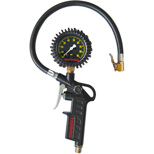 Pistol Grip Dial Inflator Gauge Trail Hammer and Bolt