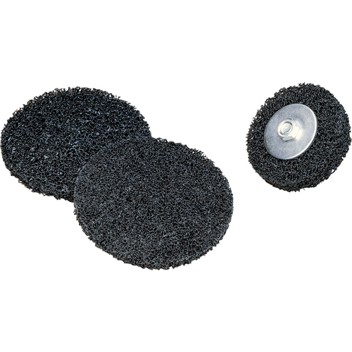 Disques nettoyez & retirez - Disques Clean & Strip Scotch-Brite, 4" dia., Grain Extra grossier, Carbure de silicium Trail Hammer and Bolt