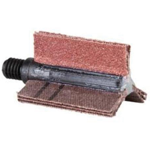 Outil de polissage d'al&eacute;sage &agrave; lamelles ordinaires B-420, Oxyde d'aluminium, Grain 60, 4-1/2" x 1-1/2" Trail Hammer and Bolt