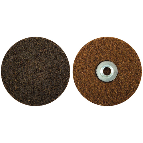 Disque de pr&eacute;paration de surface verrouillable &agrave; remplacement rapide, 5" dia., Grain Cors&eacute;, Oxyde d'aluminium Trail Hammer and Bolt