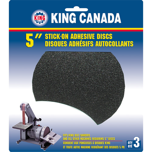 Disque de ponçage pour le bois, 5" dia., Grain 100 Trail Hammer and Bolt