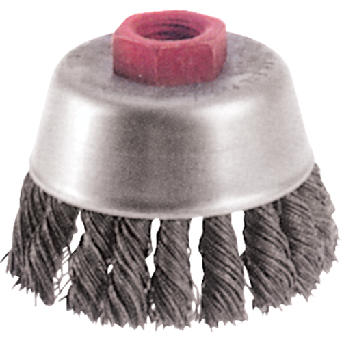 Brosses-boisseau &agrave; fils nou&eacute;s - Petites rectifieuses &agrave; grande vitesse, 2-3/4" dia. x M10x1,25 arbre Trail Hammer and Bolt
