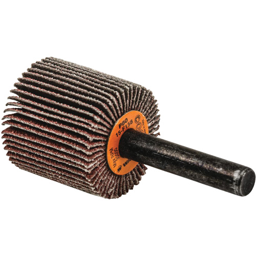 Flap Wheels-Coolcut Flap Wheels, Aluminum Oxide, 80 Grit, 1" x 1" x 1/4" Trail Hammer and Bolt