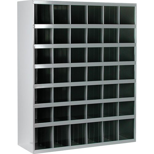 Armoires pour bacs de rangement en acier, 33-3/4" la x 12" p x 42" h, Gris Trail Hammer and Bolt