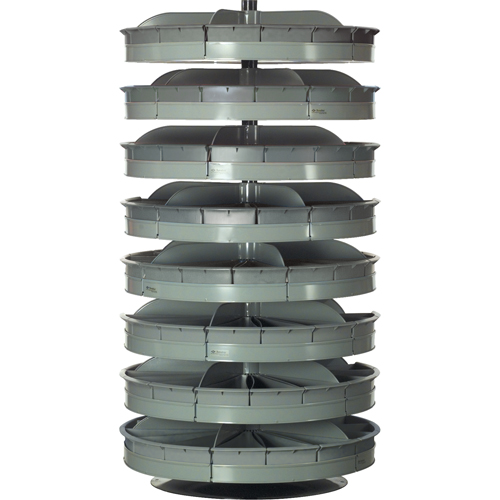Modules de stockage Rotabin, 500 lb Capacit&eacute; par niveau, 7 Niveau(x), 66" ha x 34" dia Trail Hammer and Bolt