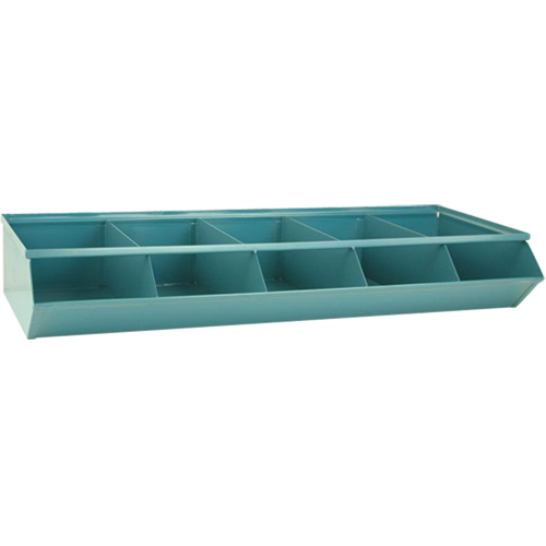 Bacs sectionnels superposables, Cap. 100 lb, 37" la x 15-1/2" p x 6" h, Bleu Trail Hammer and Bolt