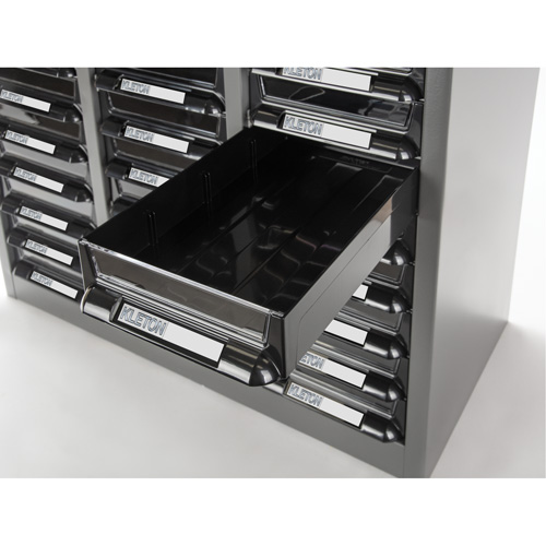 Casiers pour pi&egrave;ces KPC-300, Acier galvanis&eacute;, 60 tiroirs, 21-3/10" x 10-2/5" x 36-9/10", Gris Trail Hammer and Bolt