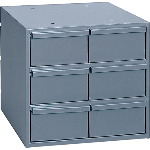 Casiers &agrave; tiroirs industriels, 6 tiroirs, 11-3/4" la x 11-5/8" p x 10-7/8" h, Gris Trail Hammer and Bolt
