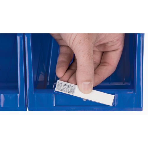 Bac empilable & &agrave; suspendre, 4-13/16" la, 3-3/16" h x 7-1/8" p, Bleu Trail Hammer and Bolt