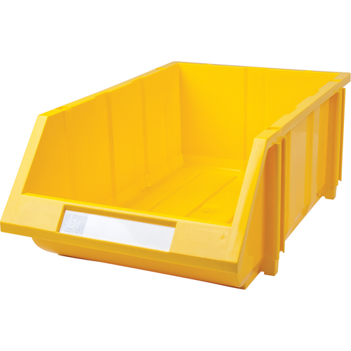 Stack & Hang Bin, 11-13/16" W x 7" H x 17-11/16" D, Yellow Trail Hammer and Bolt