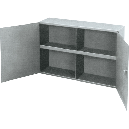Armoires utilitaires, Acier, 2 Tablettes, 22-1/4" h x 33-3/4" la x 8-1/2" P, Gris Trail Hammer and Bolt