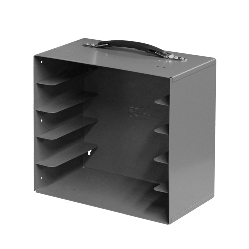 Casiers pour boîtes &agrave; compartiments, Acier, 5 compartiments, 13-1/2" la x 9-1/8" p, 13-1/4" h, Gris Trail Hammer and Bolt